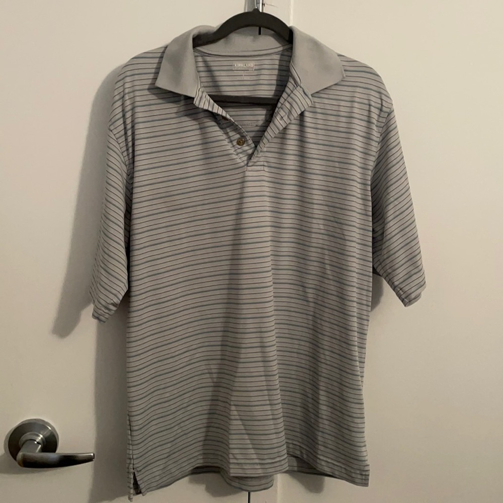 Striped Golf Polo